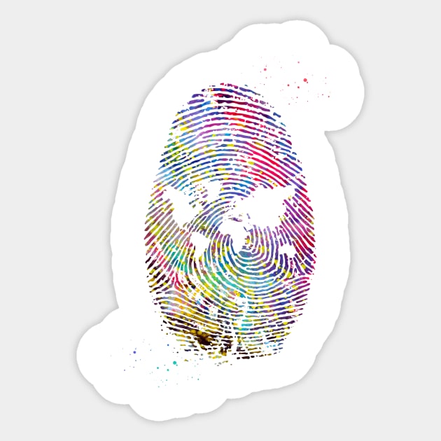 Fingerprint Sticker by erzebeth